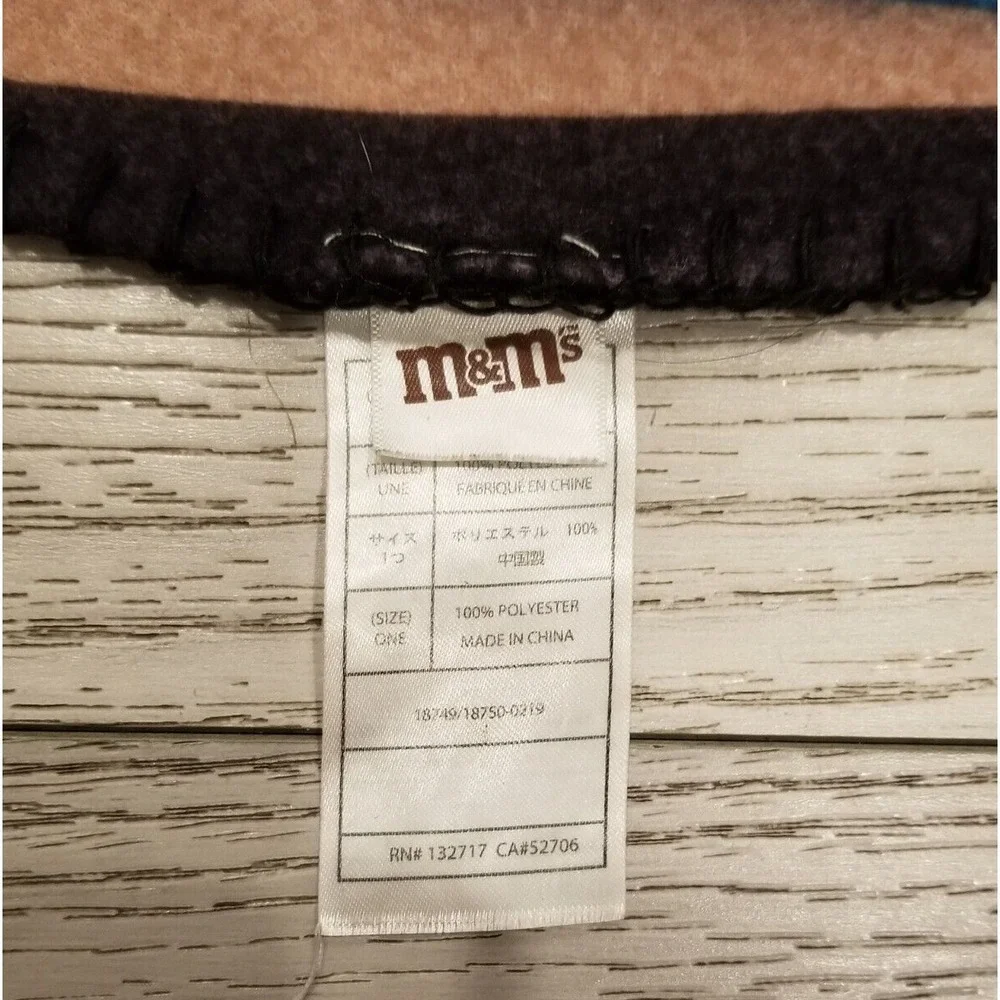 MARS M&M'S 2019 WORLDS FLEECE BLANKET THROW 50X60'' POLYESTER MULTI COLOR